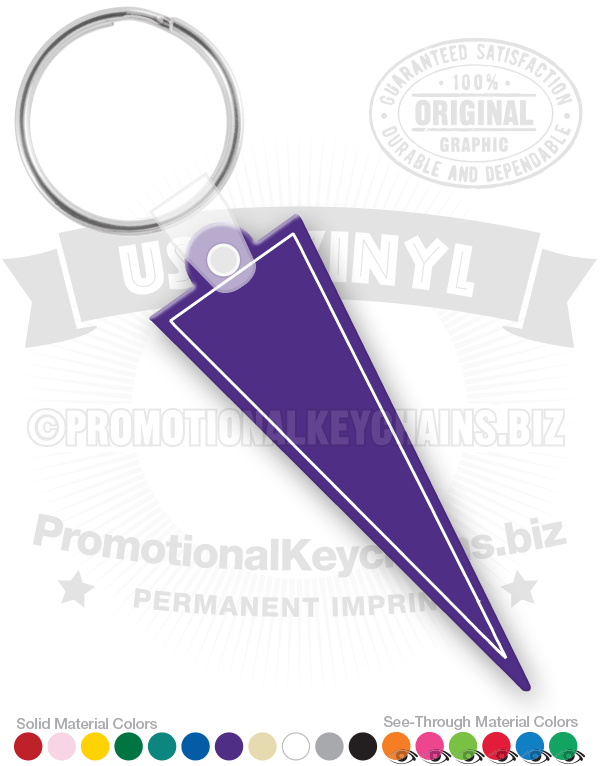 Pennant Vinyl Keychain