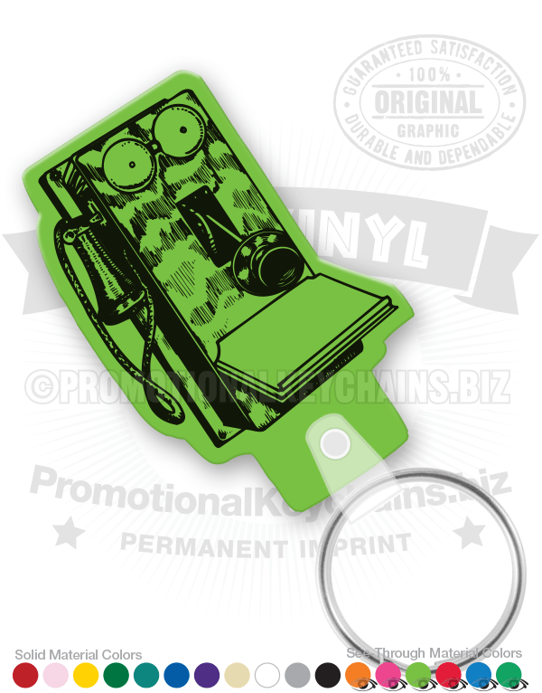 Phone Antique Vinyl Keychain