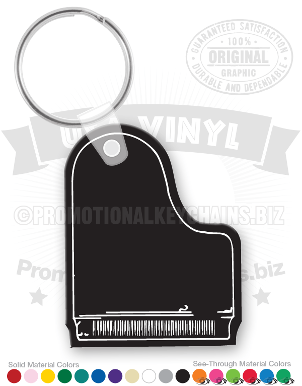 Piano Vinyl Keychain