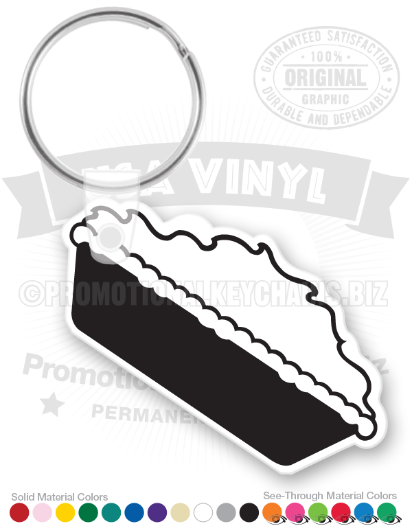 Pie Vinyl Keychain