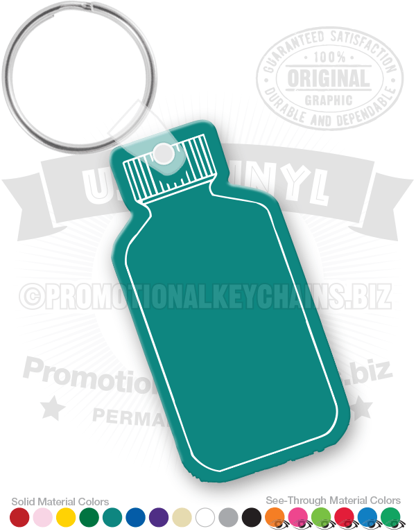 Pill Bottle Vinyl Keychain