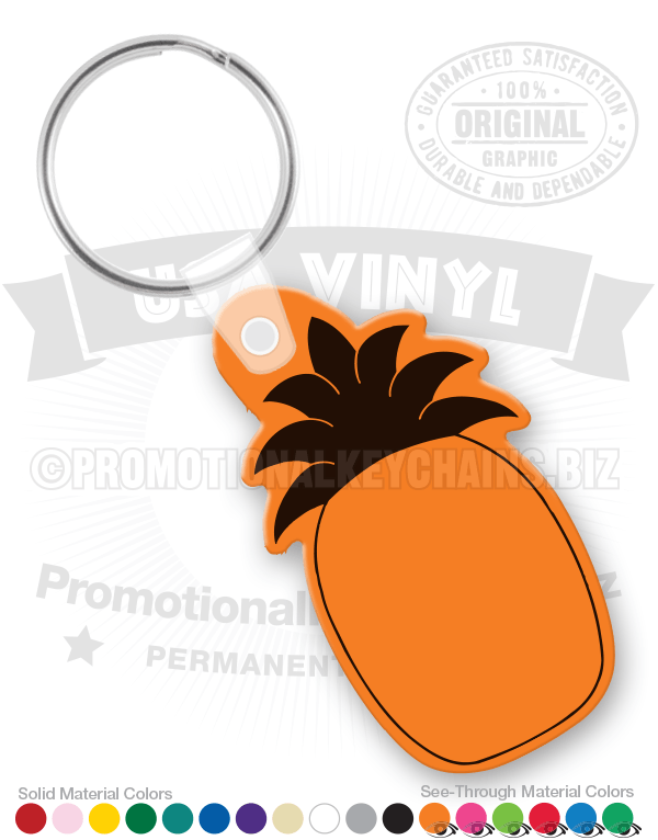 Pineapple Vinyl Keychain