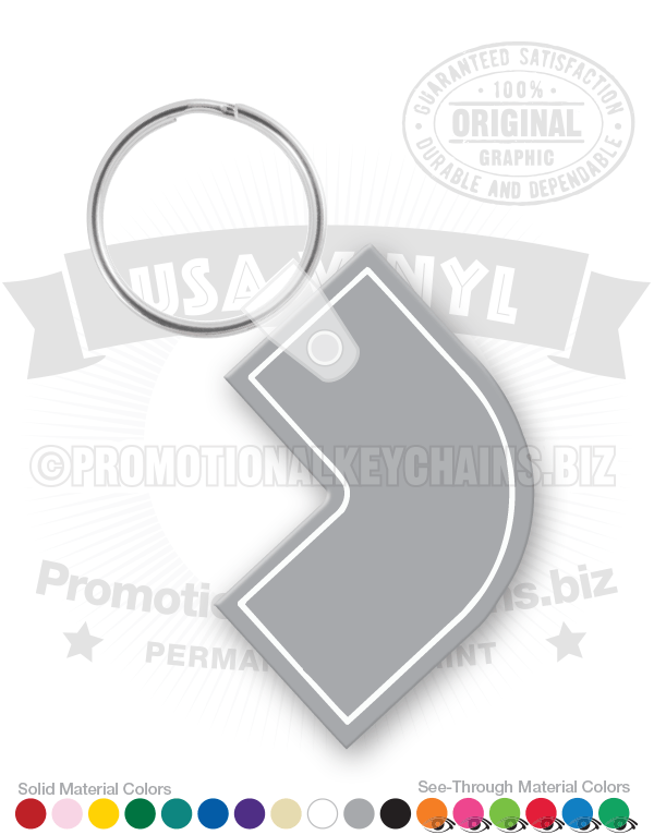 Pipe Fitting Vinyl Keychain