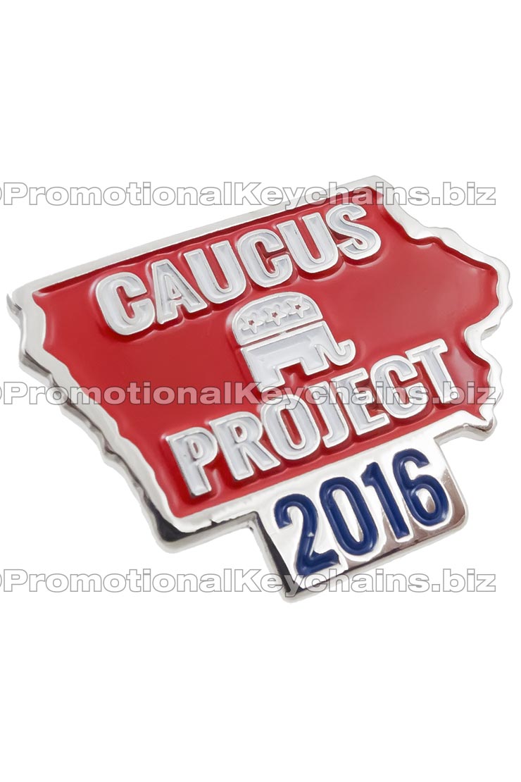 Image of Value Series Classic Die Struck lapel pin that have nickel plating and multiple soft enamel colors, custom shaped to statement design.