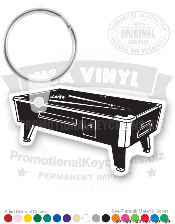 Pool Table Vinyl Keychain