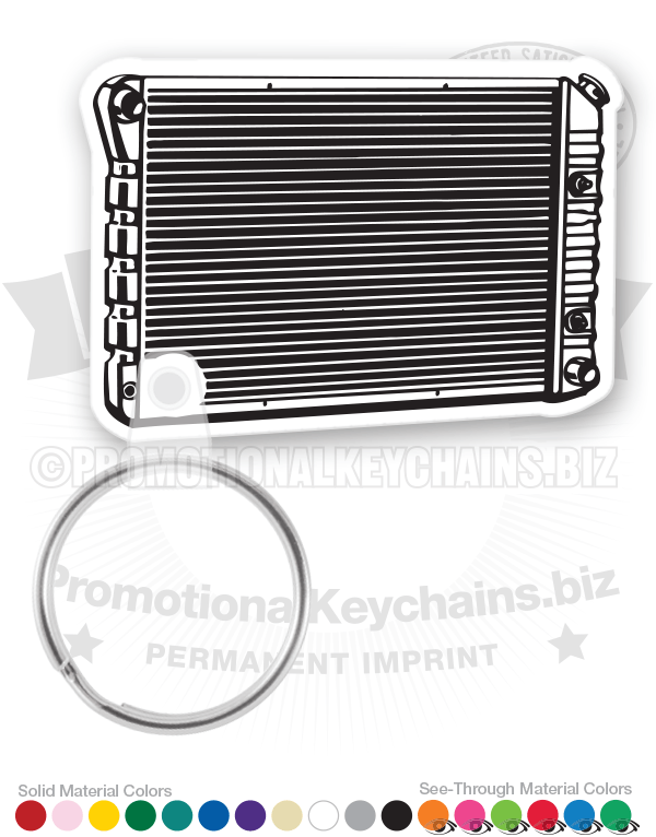 Radiator Vinyl Keychain