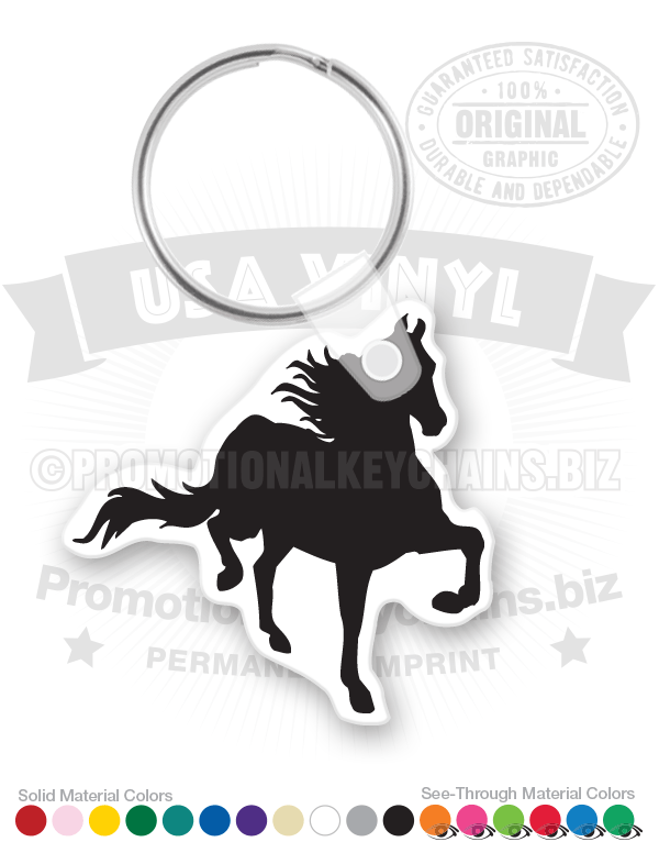 Rearing Horse Vinyl Keychain