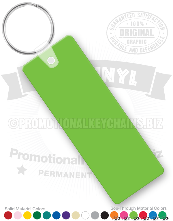 Rectangle Vinyl Keychain
