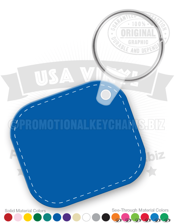 Rectangle Vinyl Keychain