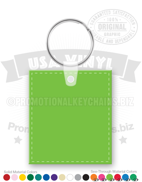 Rectangle Vinyl Keychain