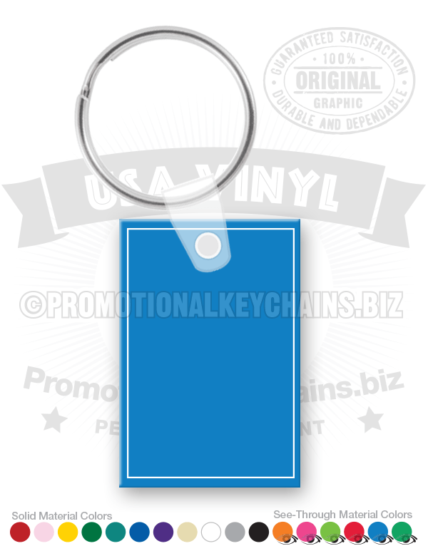 Rectangle Vinyl Keychain