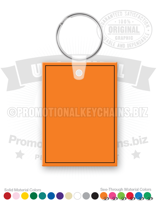 Rectangle Vinyl Keychain