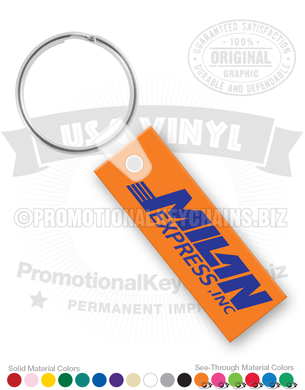 Rectangle Vinyl Keychain