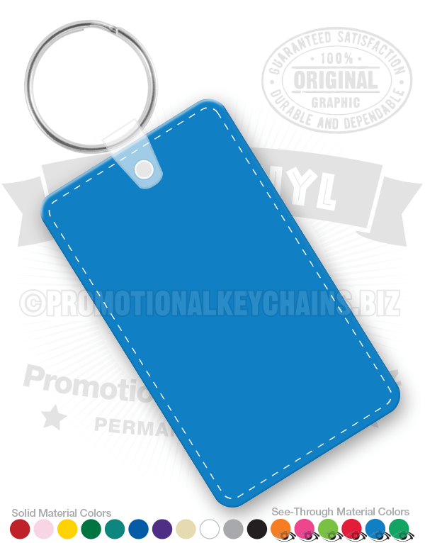 Rectangle Vinyl Keychain