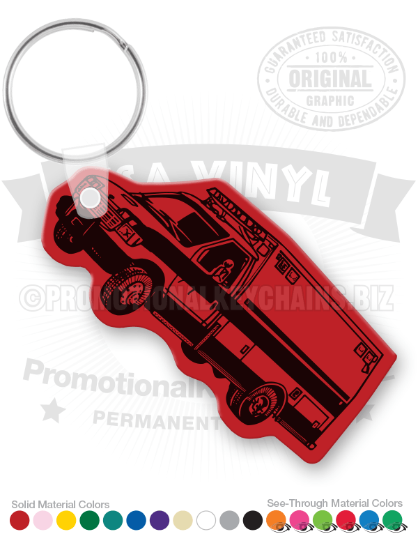 Rescue Paramedic Ambulance Vinyl Keychain