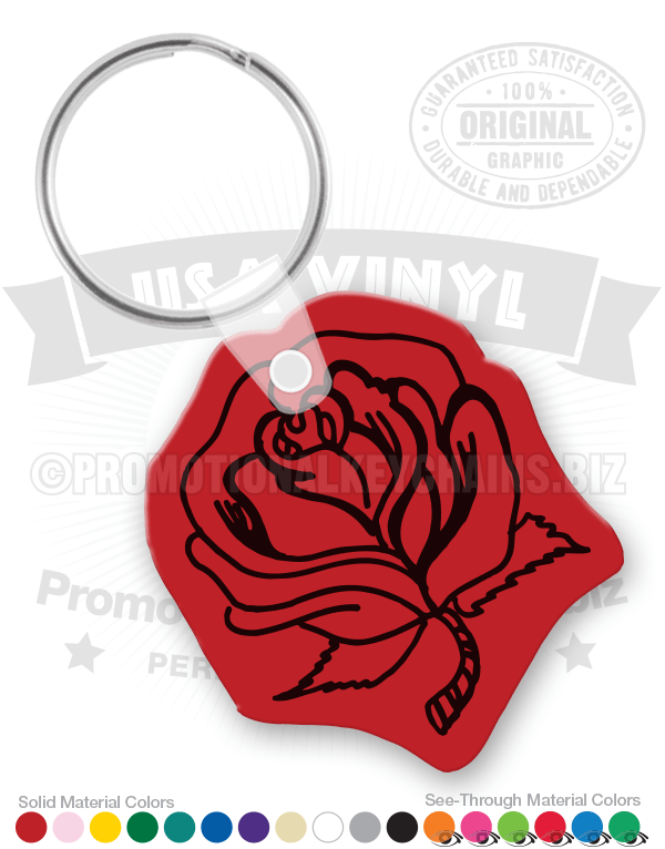 Rose Vinyl Keychain