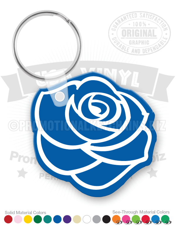 Rose Vinyl Keychain