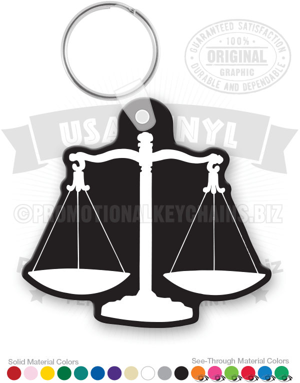 Scales Vinyl Keychain