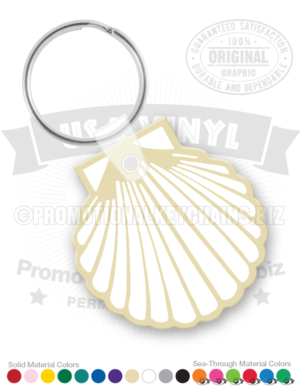 Shell Vinyl Keychain