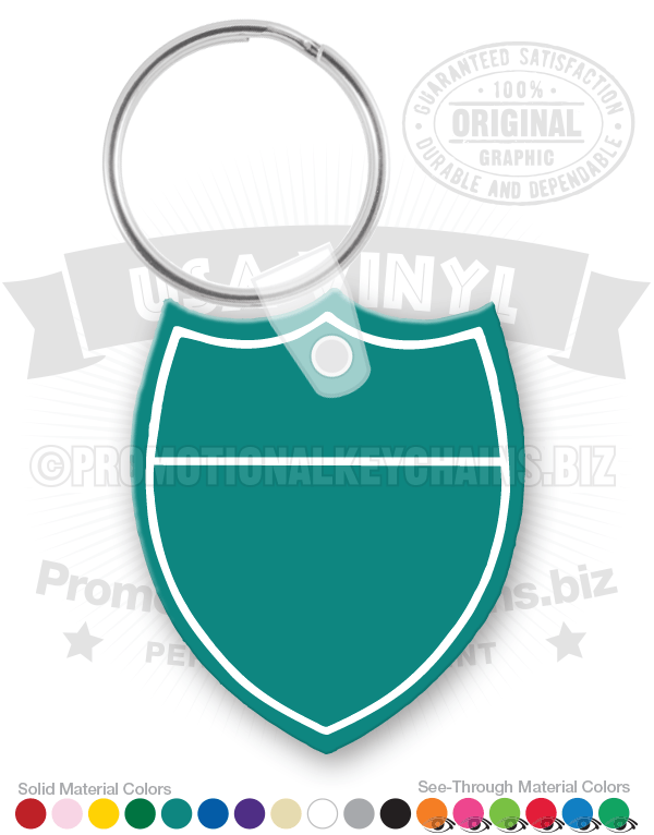 Shield Vinyl Keychain