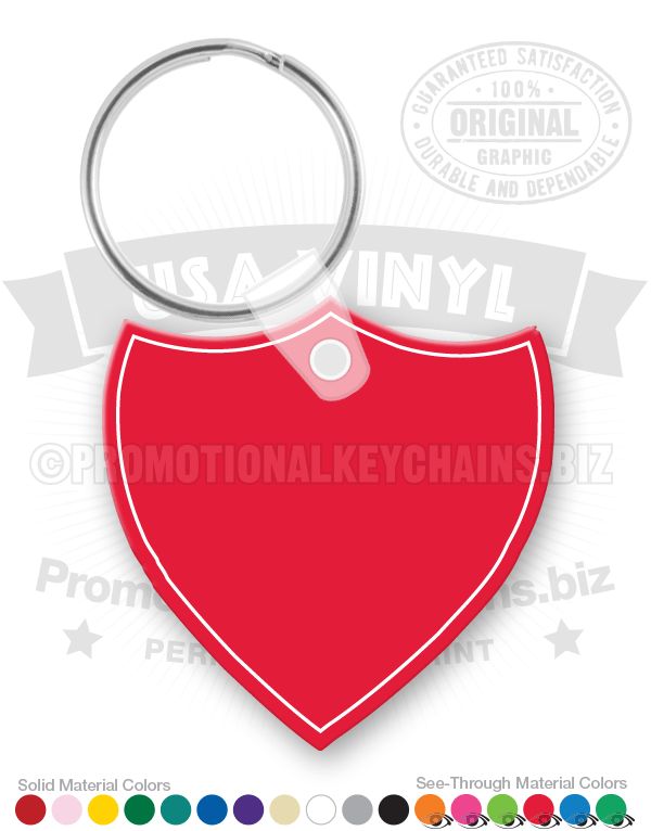 Shield Vinyl Keychain