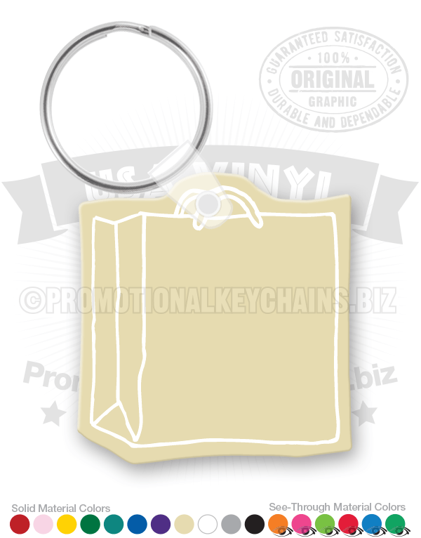 Shopping Bag Vinyl Keychain PK4442
