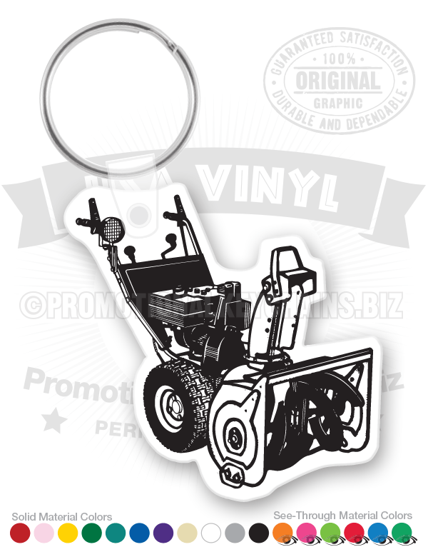 Snowblower Vinyl Keychain