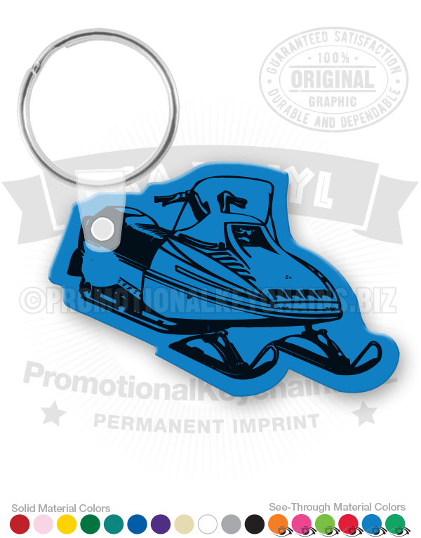 Snowmobile Vinyl Keychain