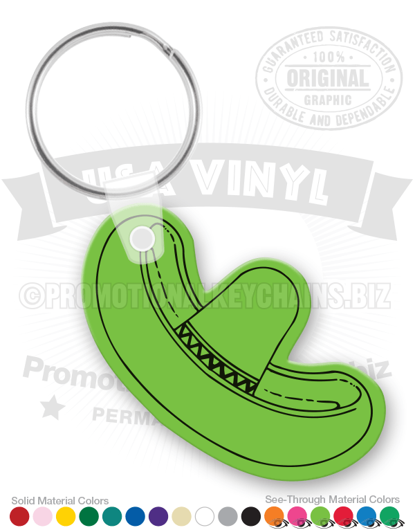 Sombrero Vinyl Keychain