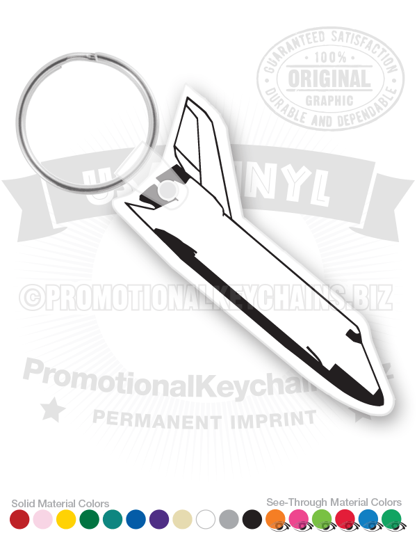 Space Shuttle Vinyl Keychain