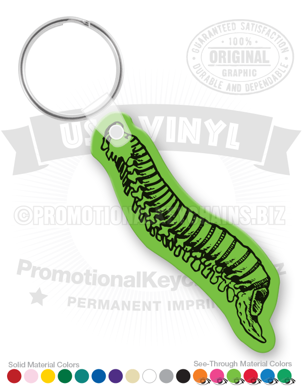 Spine Vinyl Keychain
