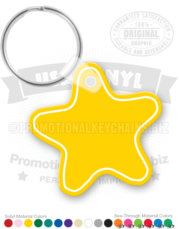 STAR Vinyl Keychain