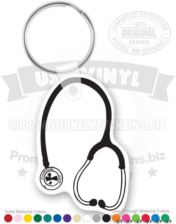 Stethoscope Vinyl Keychain