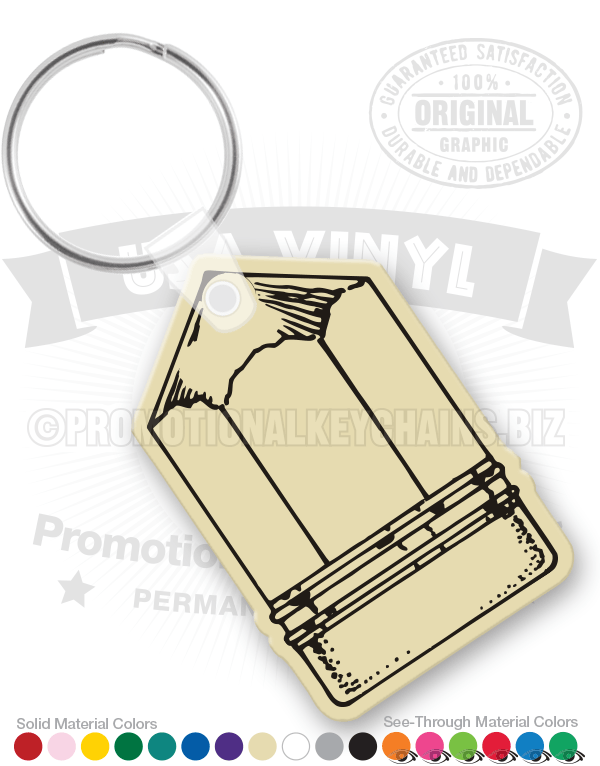 Stubby Pencil Vinyl Keychain