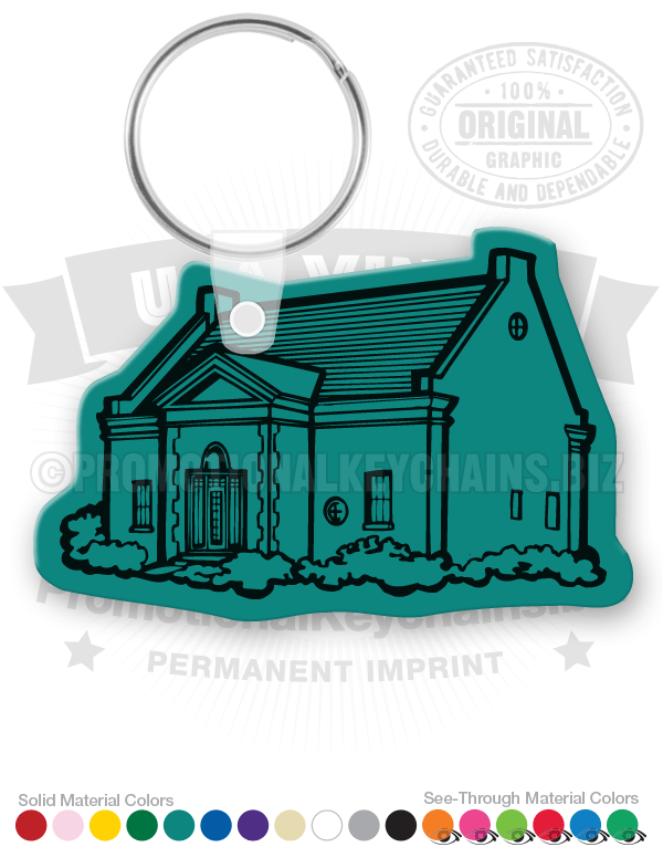 Suburban House Vinyl Keychain