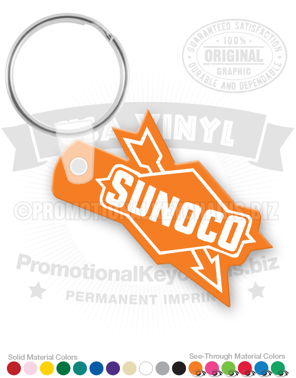 Sunoco Vinyl Keychain