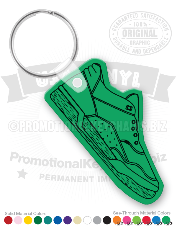 Tennis Shoe Vinyl Keychain