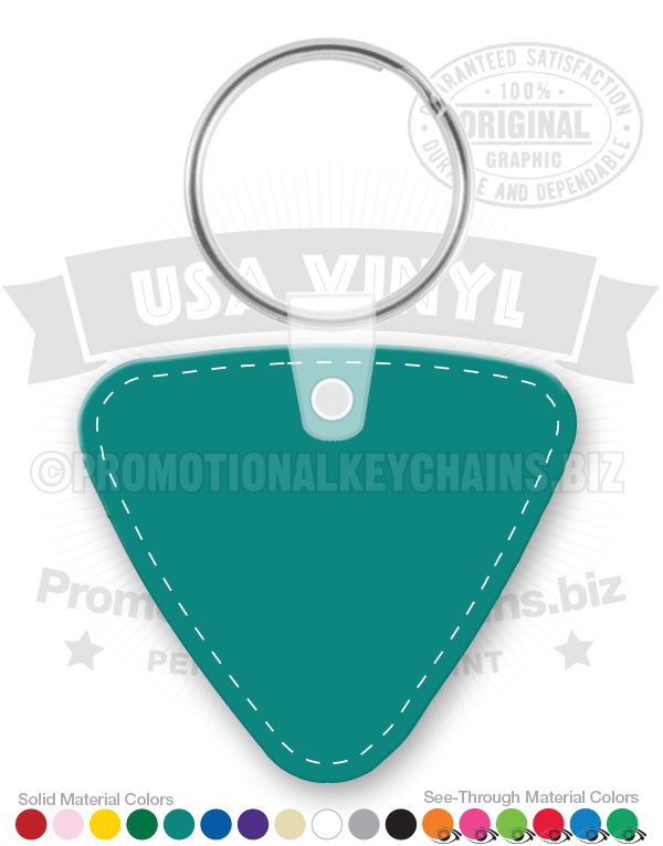 Triangle Vinyl Keychain