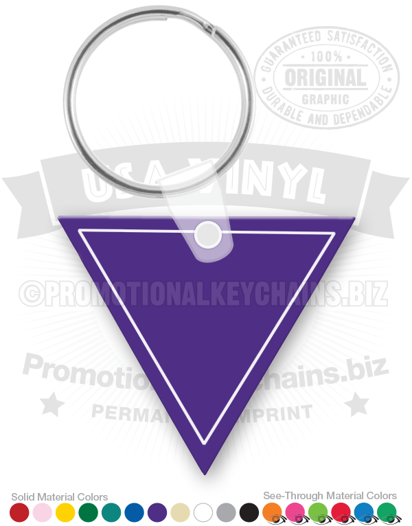 Triangle Vinyl Keychain
