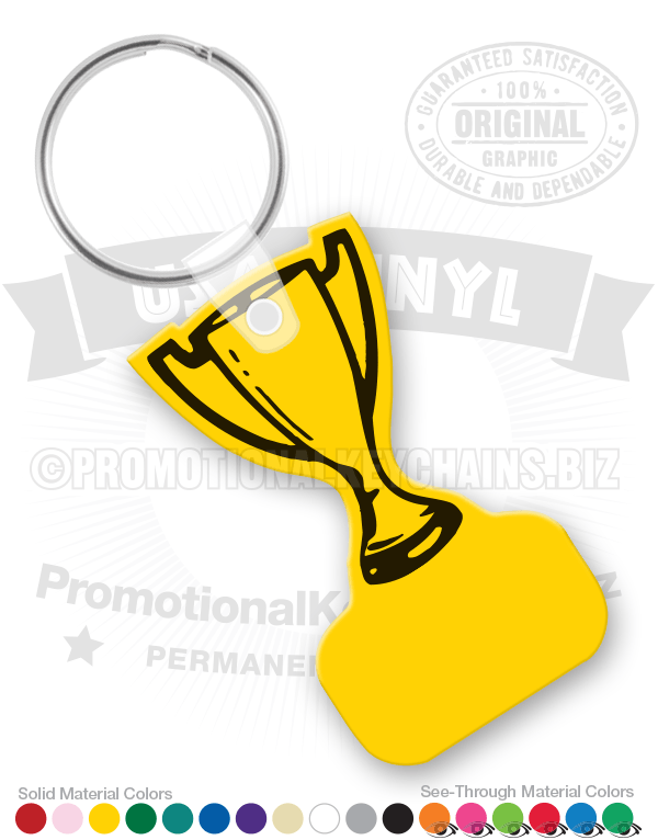 Trophy Vinyl Keychain