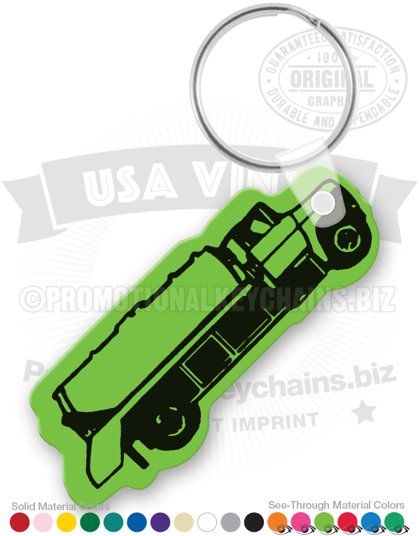 Septic Truck Vinyl Keychain
