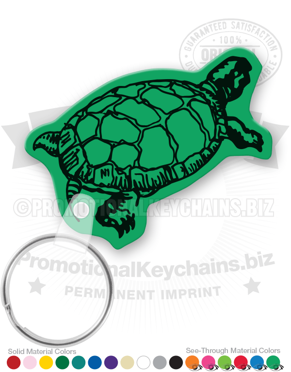 Turtle Vinyl Keychain