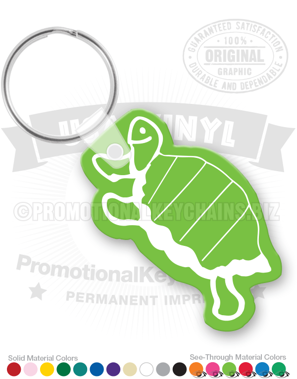 Turtle Vinyl Keychain