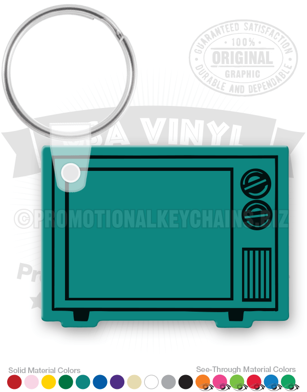 Vintage TV Vinyl Keychain