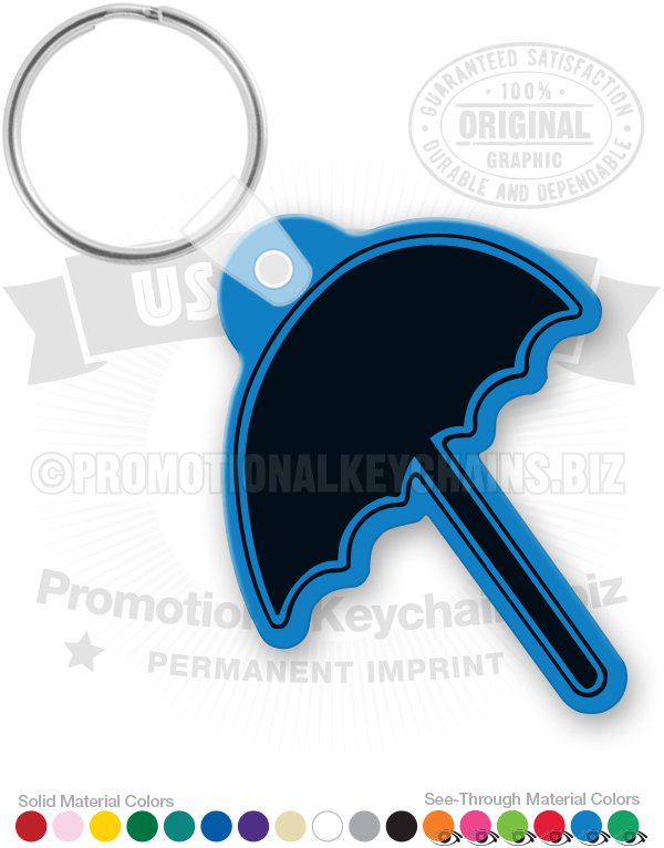 Umbrella Vinyl Keychain