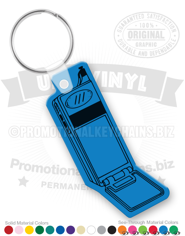 Vintage Cell Phone Vinyl Keychain