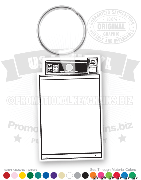 Washer Vinyl Keychain