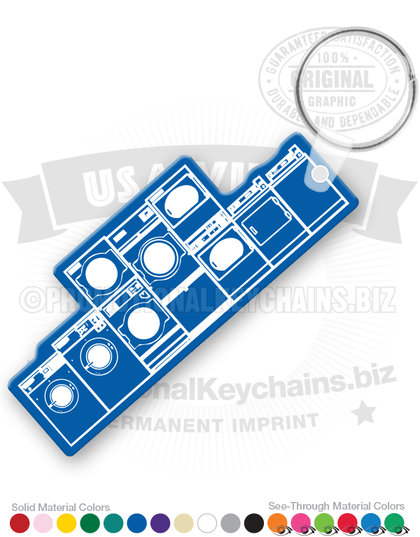 Washers and Dryers Vinyl Keychain
