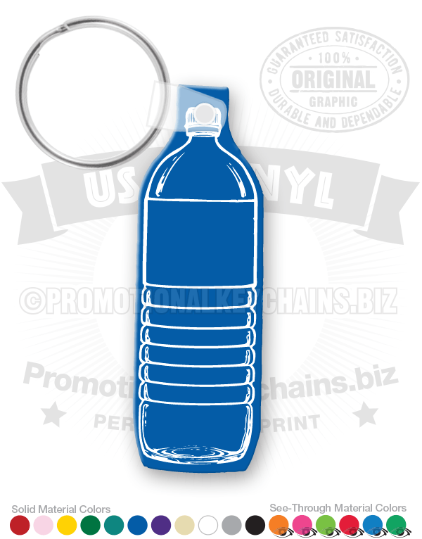 Water Bottle Vinyl Keychain PK4226