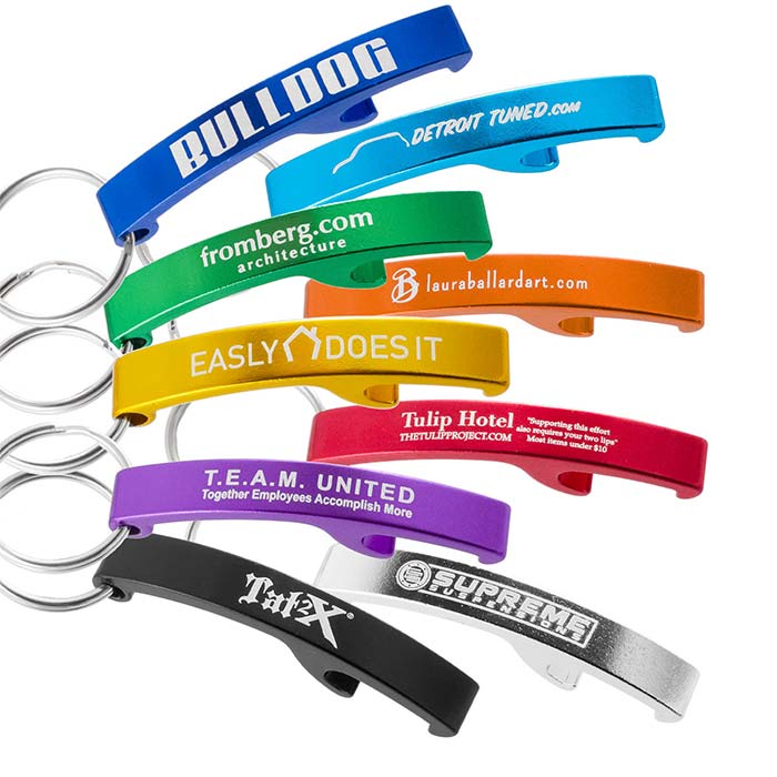 Customizable Bottle Opener Keychains – Laser Engraved